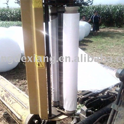 
White/Black/Green Silage Stretch Wrap Film for Grass Balers 