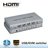 wireless keyboard & mouse 4 port hdmi USB kvm switches 1 input 4 output from shenzhen factory