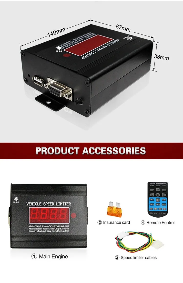 New Vehicle Speed Monitoring System Electronic Speed Limiter For Rwanda
