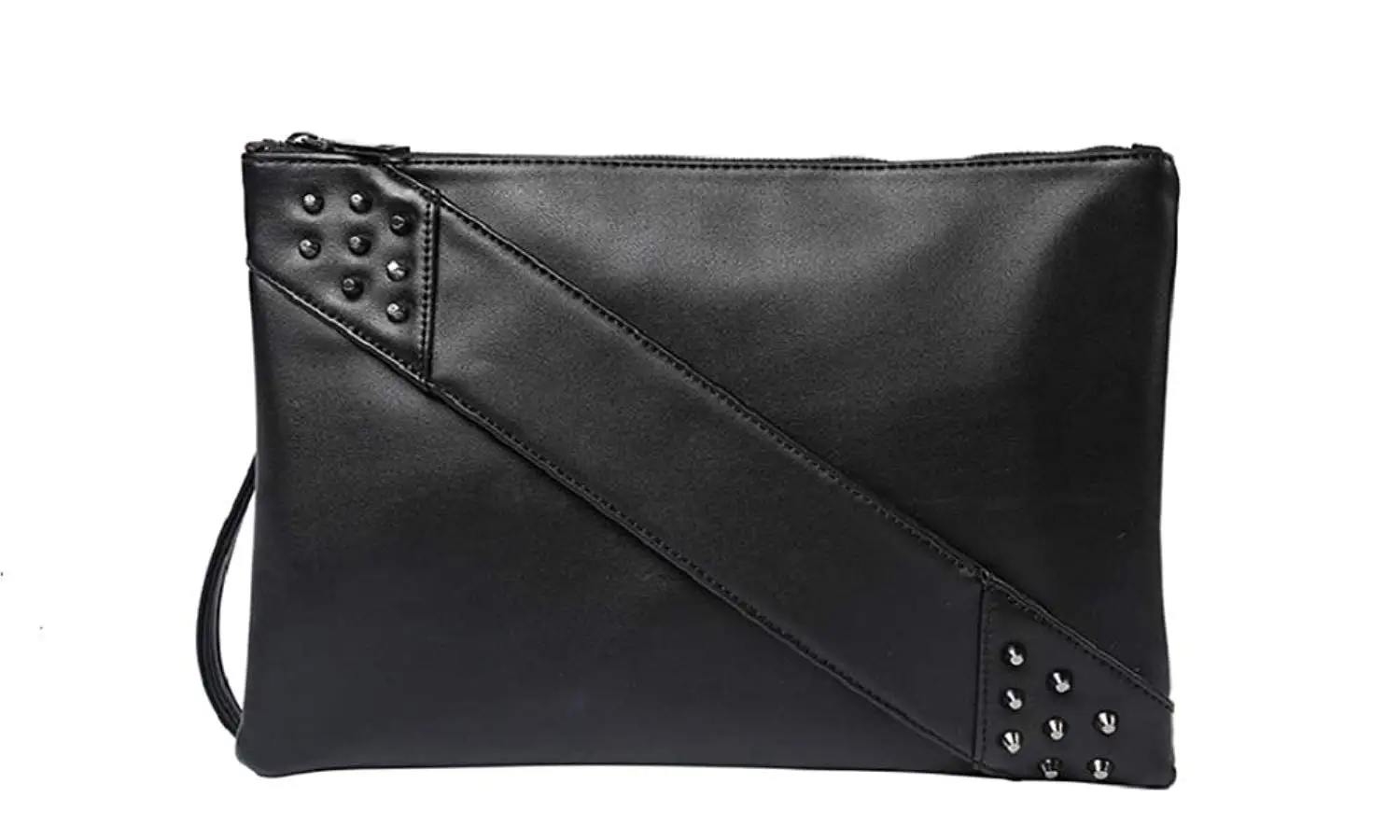 black purse long strap