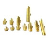 custom design findings bijouterie for hairs ribbon rhodium plated end crimp end