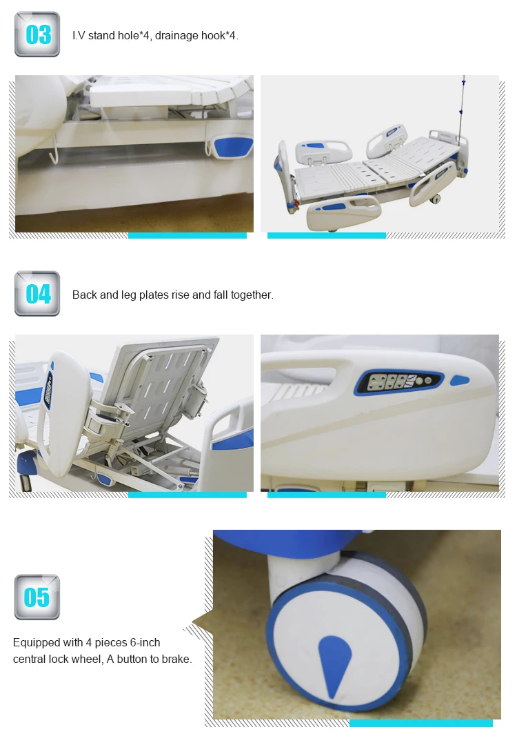 Manual Adjustable Medical Hospital Patient Bed Buy Clinic Bed