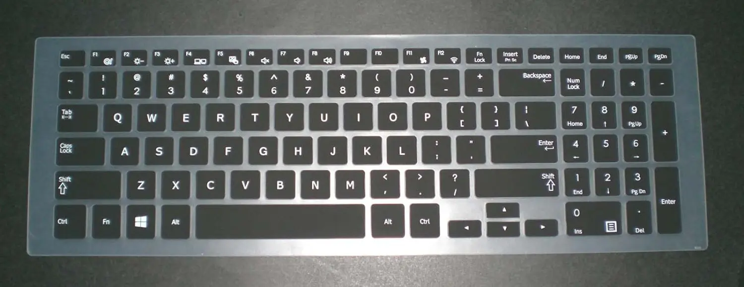Bank ID Card Gaming Laptop 2013 version with BingoBuy Card Case for Credit BingoBuy Semi-White Soft Ultra thin Silicone Keyboard Protector Skin Cover for Dell Alienware 17 R1 if your enter key looks like 7, our skin cant fit