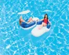 Bestway 43132 Double the Fun Lounge 2 Person Linking Pool Floats mattress with Sunshade