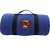 Anti-Pill Polyester Fleece Blanket with Carry Strap for Airline Use
