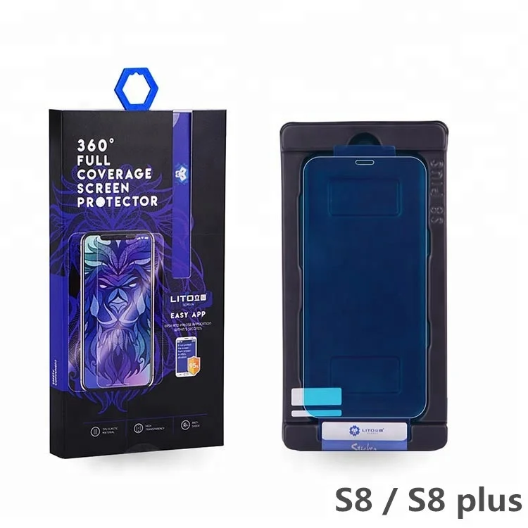 
LITO 2018 New protects 3D full coverage Nano tpu Screen Protector with install tool for Samsung Galaxy S8 S8 Plus 