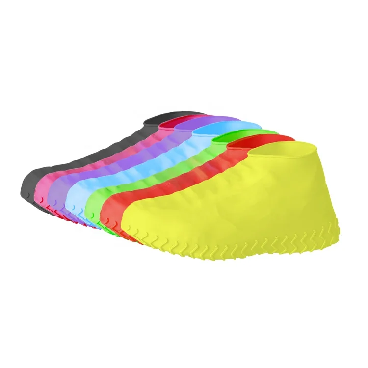 

Wholesale Custom Reusable Washable Snow Rain Boots Anti Slip Waterproof Rubber Shoe Covers, 11 existing colors or patone color