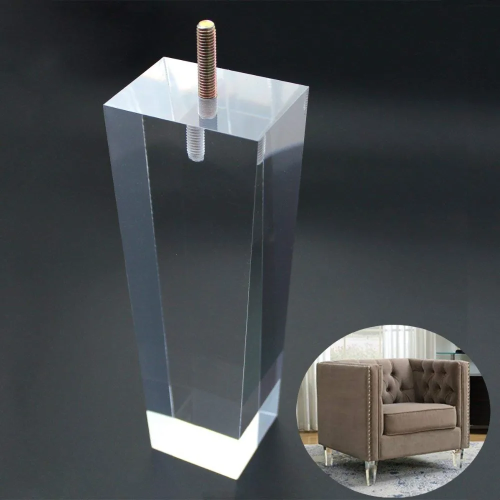 Wholesale Custom Acrylic Furniture Legs Buy Furniture Chair Leg Risers Acrylic Legs For Furniture Acrylic Sofa Leg Product On Alibaba Com