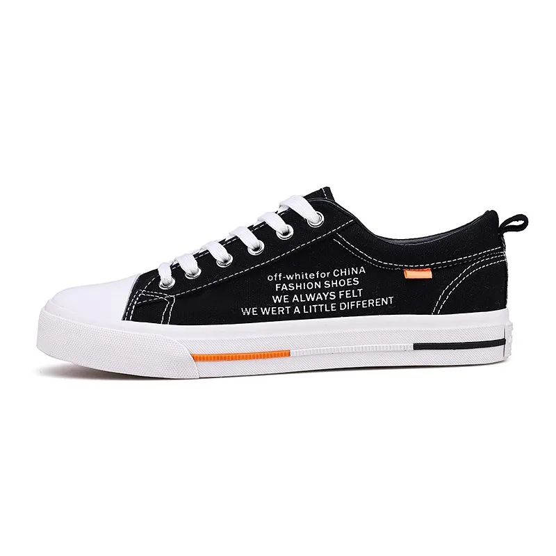 

Hot Design Comfortable Wholesale Fashion Men White Canvas Shoes