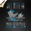 Salt In the Air Sand in My Hair Strass Hot Fix Mermaid Heat Transfer for T Shirts