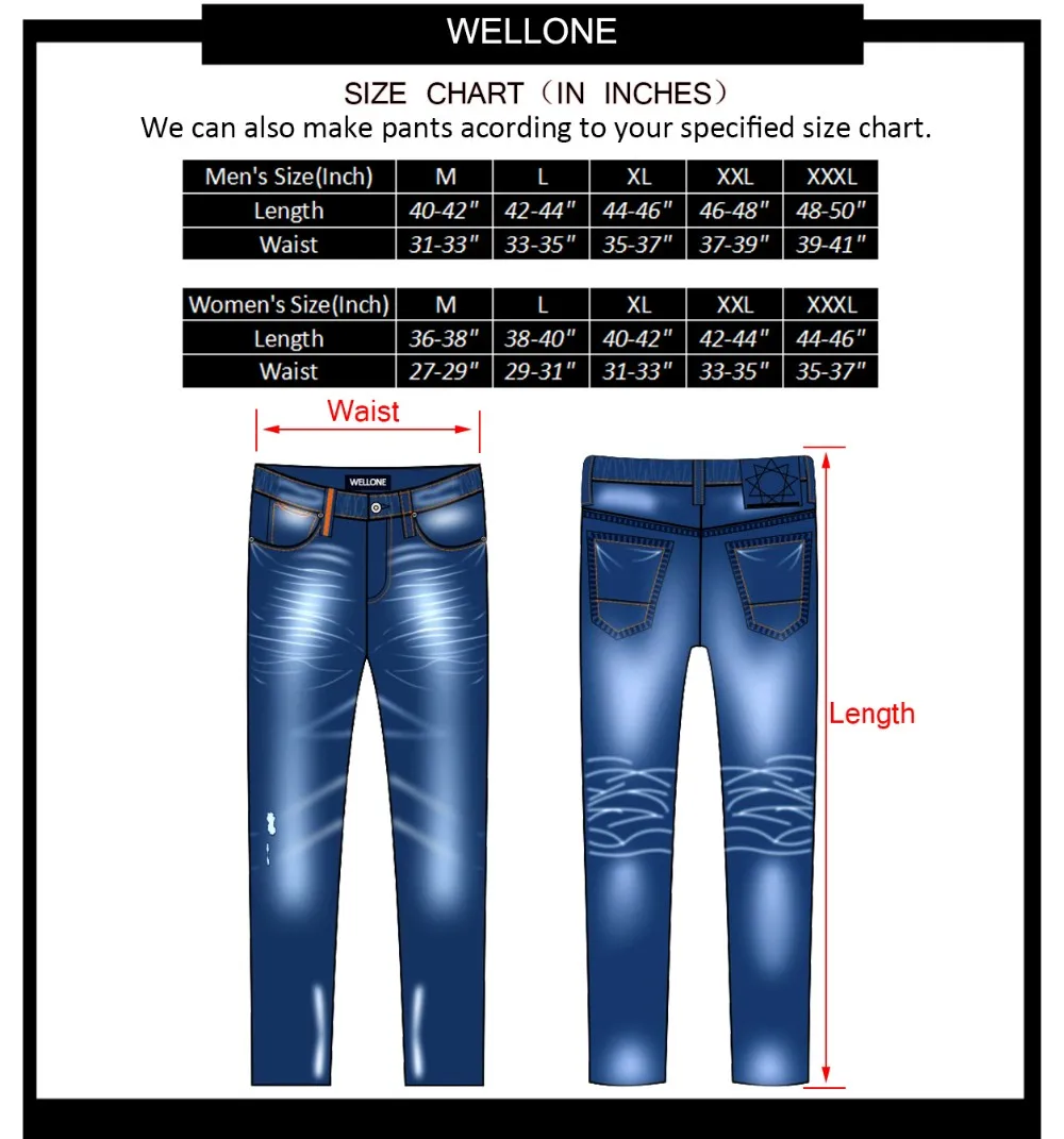 Boys Jeans Size Chart