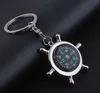 Creative compass hot sales metal keychain