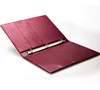 Top grade factory price service guide directory leather 3 ring binder menu folder for hotels
