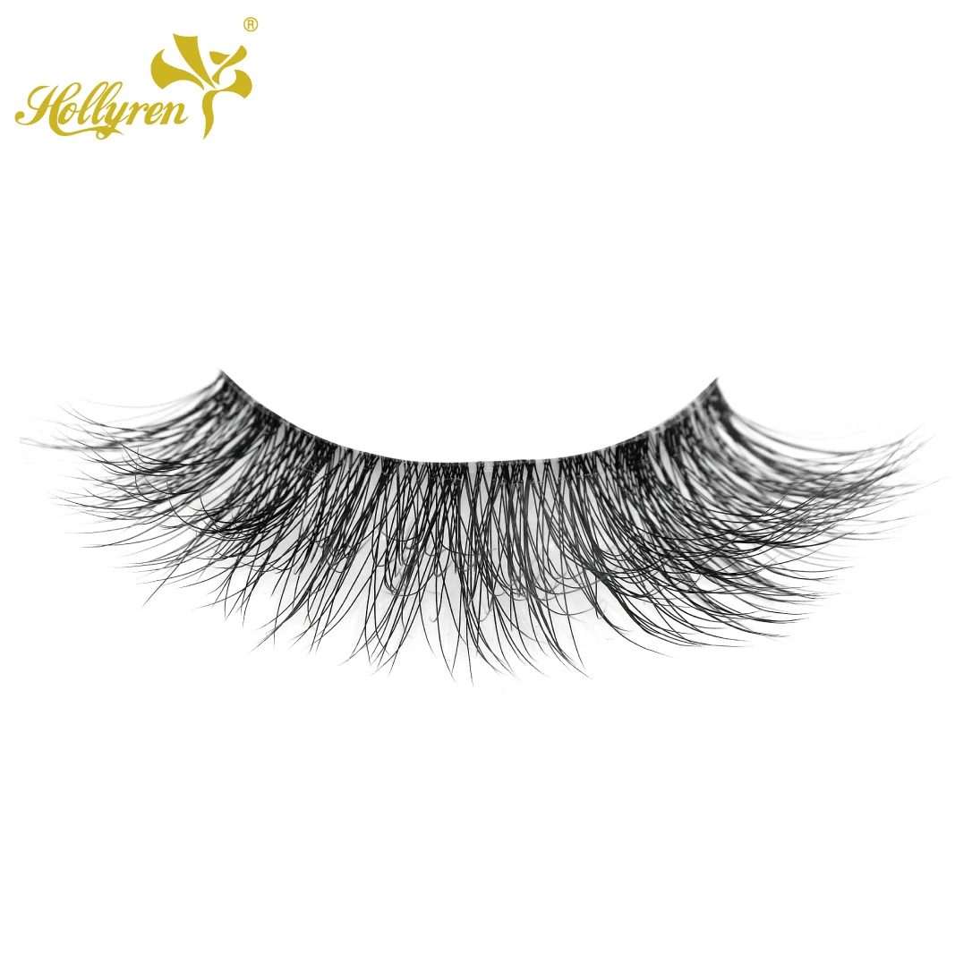 

OEM Private Label 3D Layered Mink Eyelash Strip False Mink Eyes Lashes False Eye Lashes Korean, Natural black