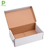 Custom printed white Standard dimensions drop front stackable shoe storage box