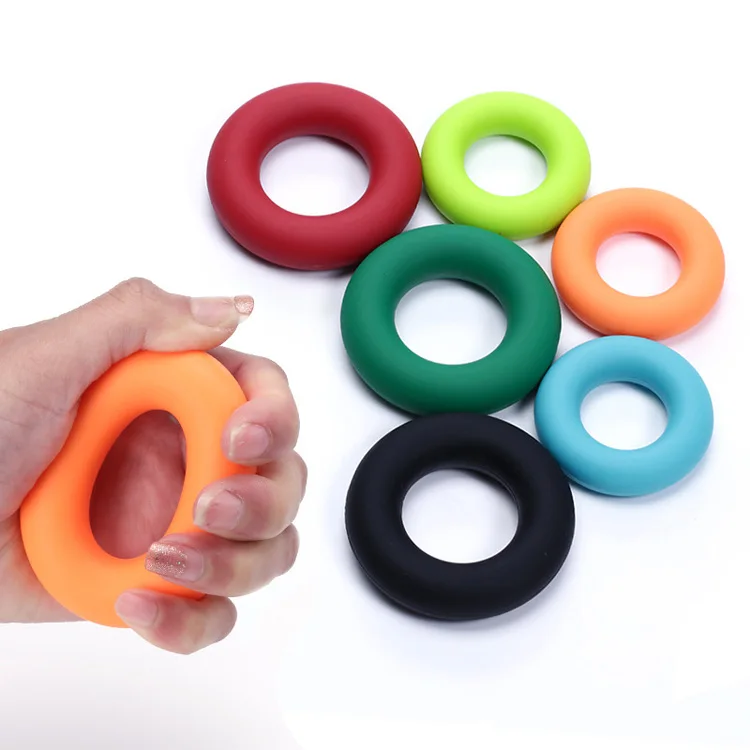 

Hot Selling High Elasticity Hand Grip Strengthener Silicone Finger Exerciser, Red, black, orange, blue, green and etc.