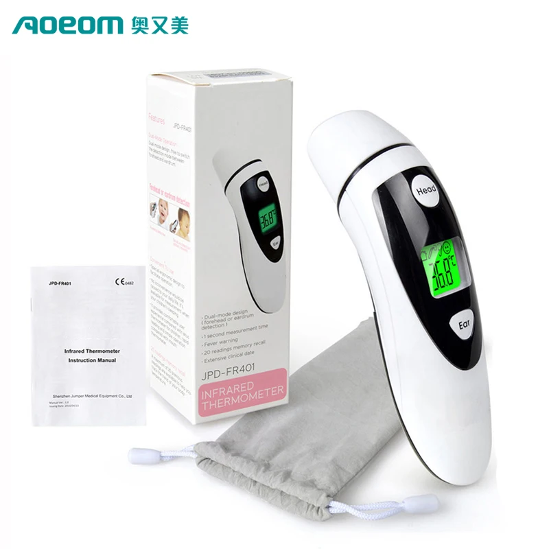 

Wholesale 100pcs/pack hot selling FDA homeuse best infrared thermometer, Black