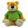 Build A Yellow Bear With Green Clothes Plush Toy For Baby