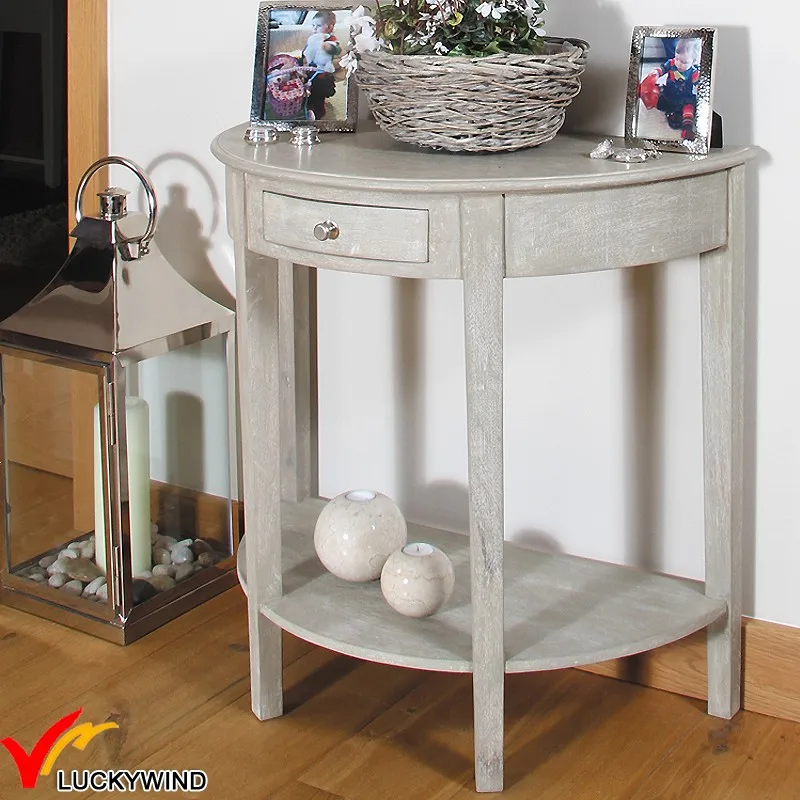French Vintage Solid Wood Half Moon Console Table Antique Product On Alibaba