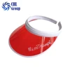 Design your own logo wholesale women ladies plastic sun visor cap