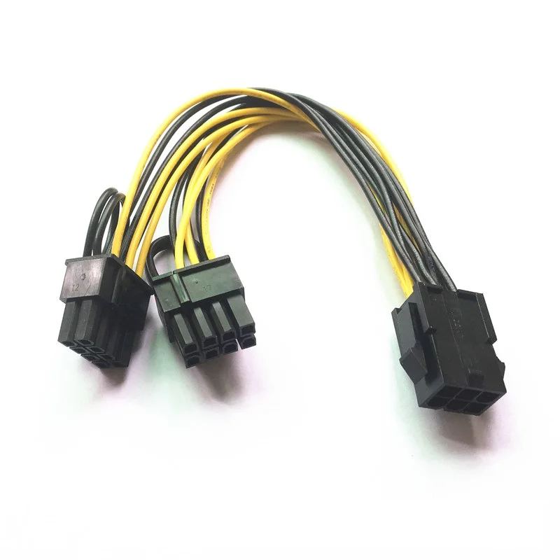 Molex 6 Pin Pci Express To 2 X Pcie 8 (6+2) Pin Motherboard Graphics ...