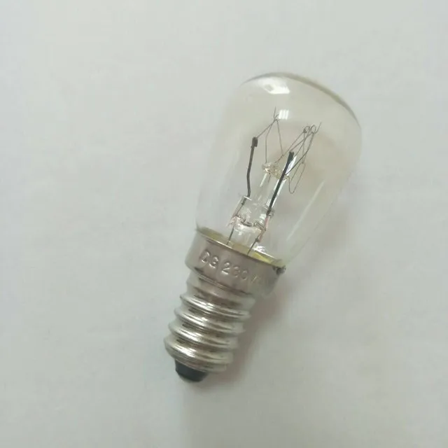 Clear Bulb St26 15w Tubular Incandescent Oven Lamp High Temperature