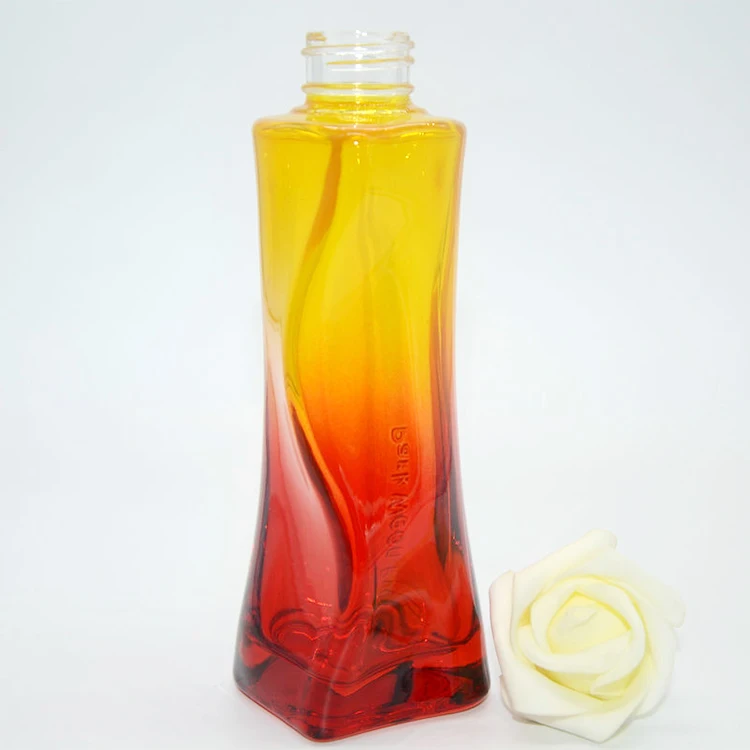  China Supplier Cosmetics Colorful Glass Perfume Oil Bottle 