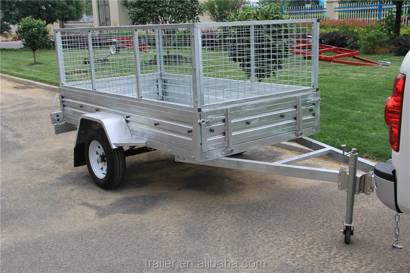 Box Trailer Use Galvanized Mesh Cage Trailer - Buy Utility Cage Trailer