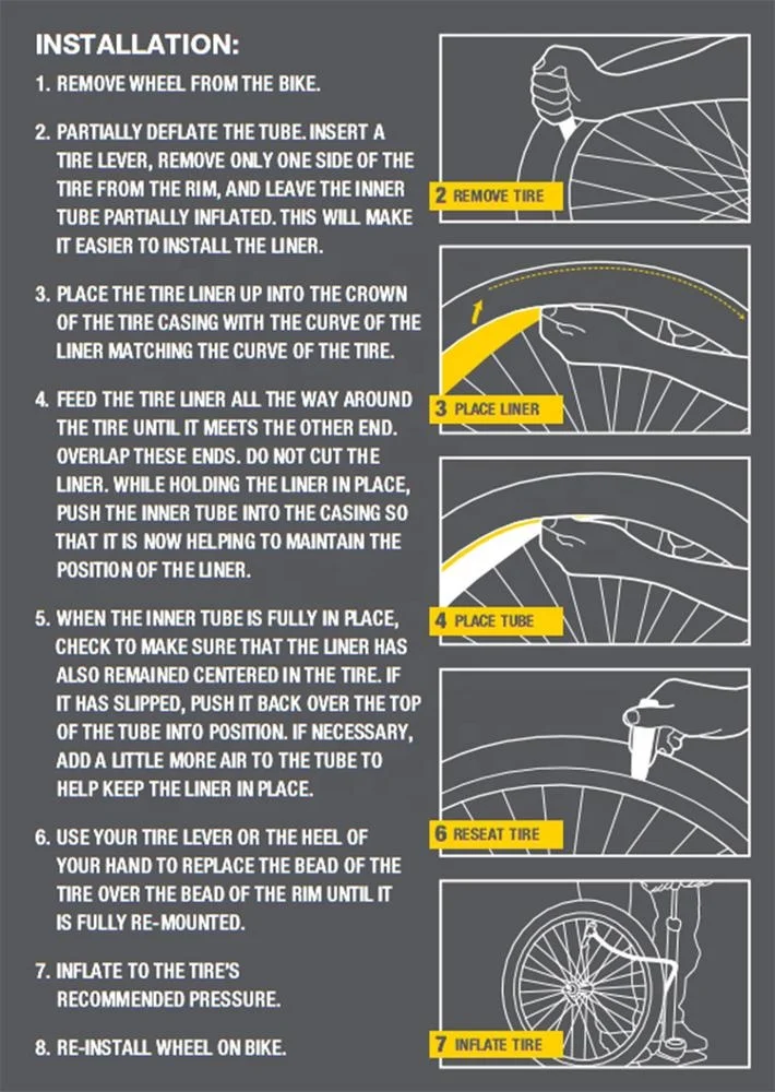 24" 26" 29" Mountain Bike Tire Liner,Bicycle Tire Protector Buy Tire