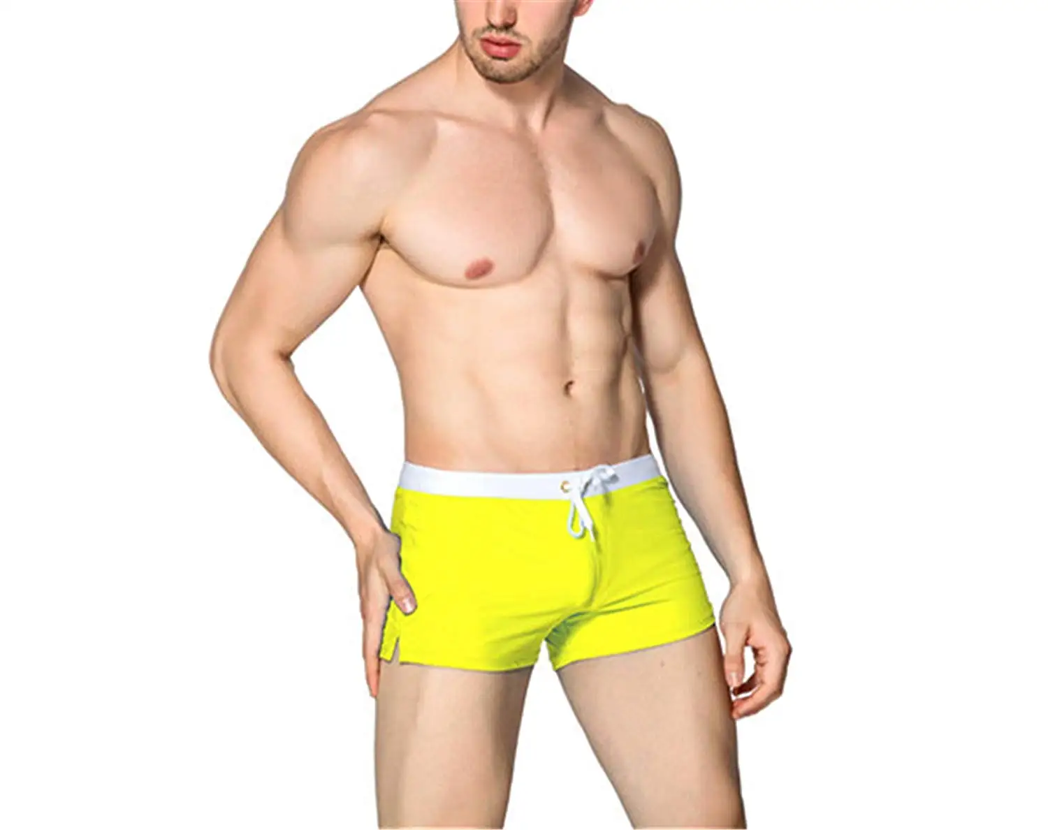 yellow swimsuit men