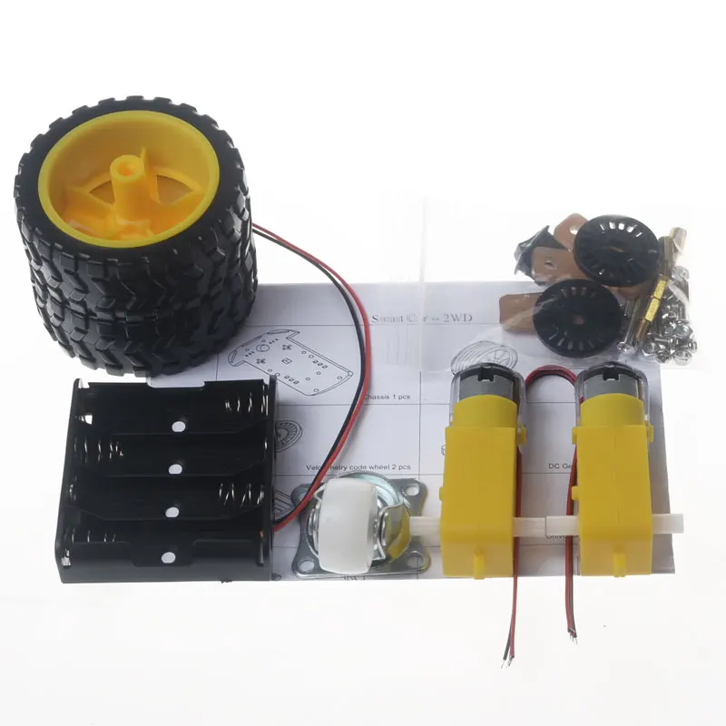 4 Piezas De Ruedas De Neum/áticos De Pl/ástico Para Arduino Robot Coche Inteligente Con Dc3v-6v Reductor De Engranajes De Motor 4pcs