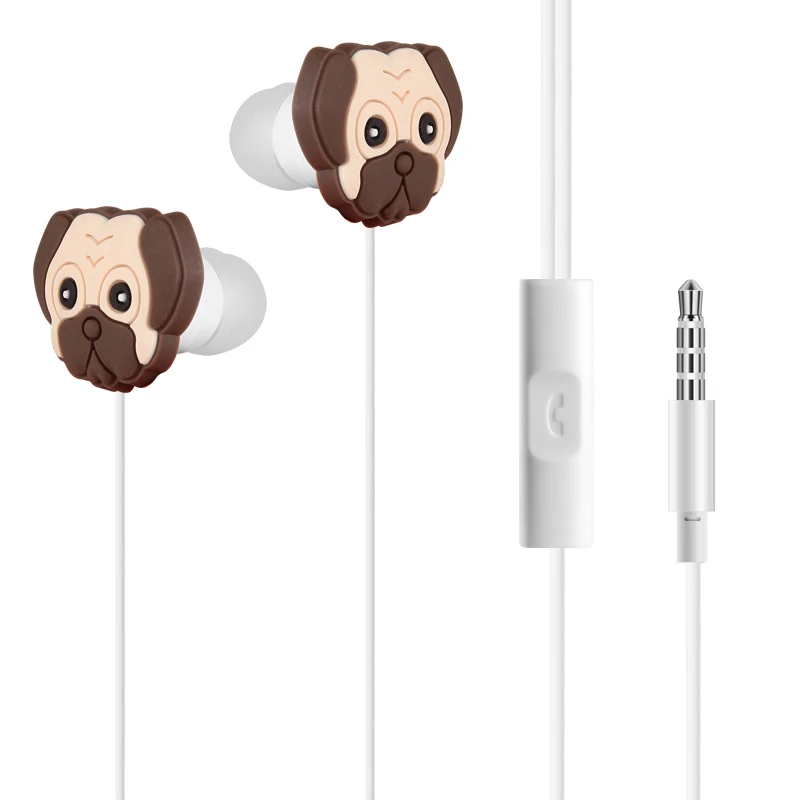 In Ear Quality Wired PVC Cartoon Earphone for Mobile Phone