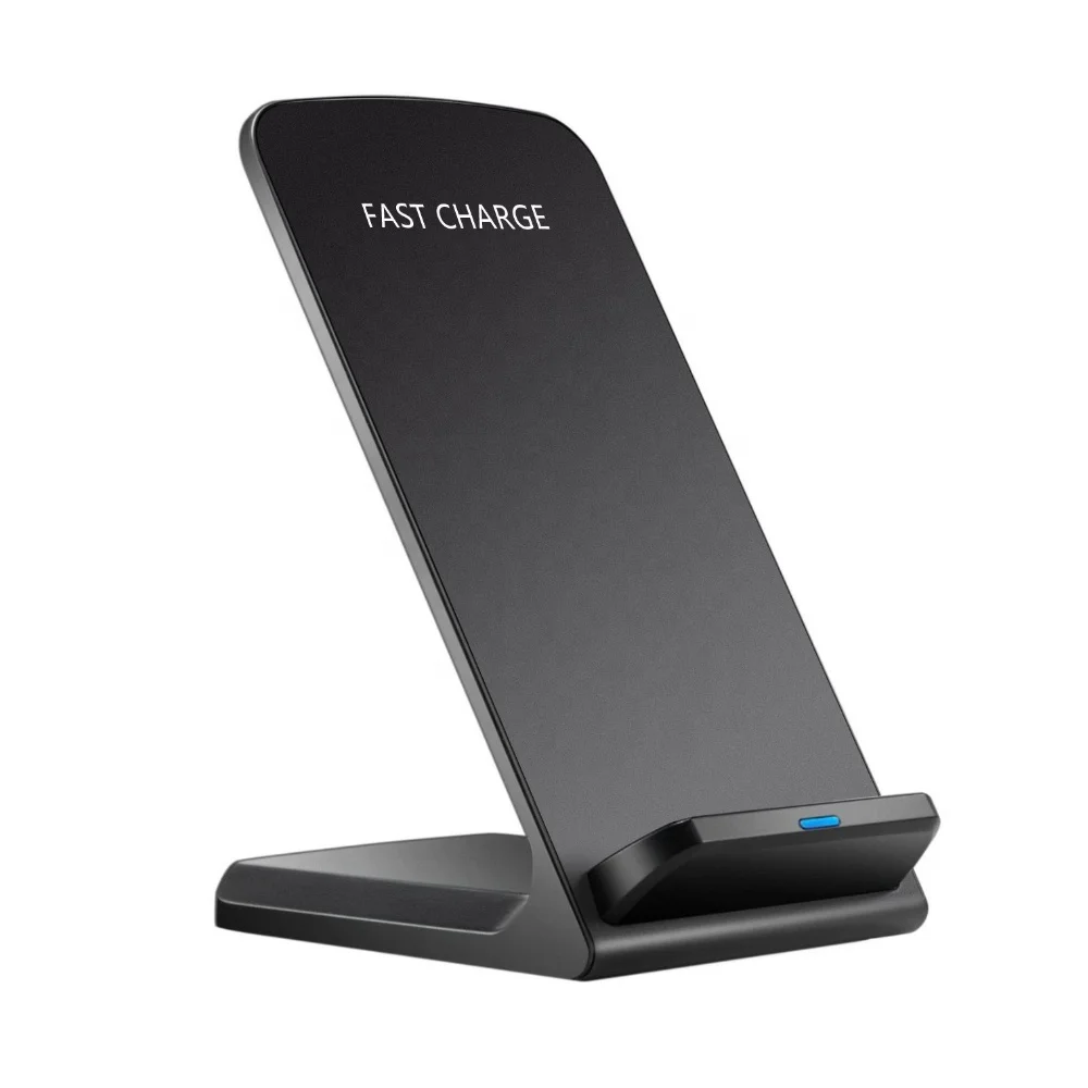 

Qi Wireless Charger Dock USB Fast Charging for iPhone X Xs Samsung S8/S9 Note 8 Plus Adapter 10W Wireless Quick Chargers Holder, Black white