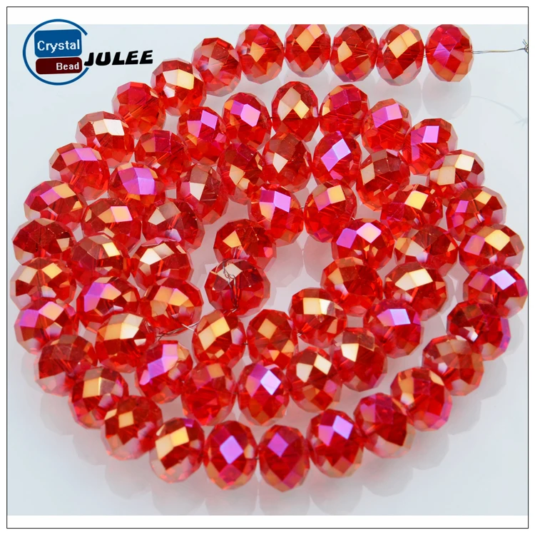 C41-C74 Wholesale Glass Beads 4mm 6mm 8mm Rondelle Crystal Beads for Jewelry Making