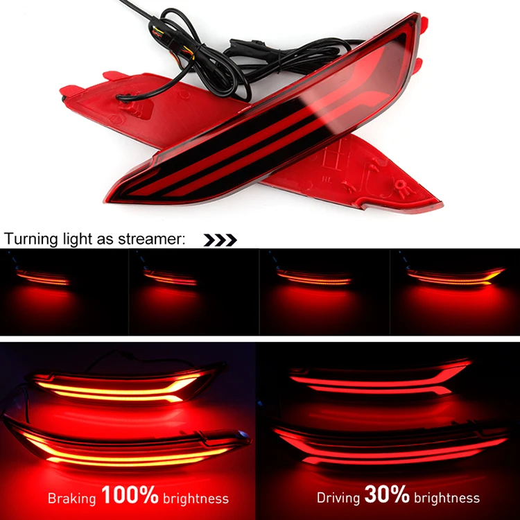 For Hyundai Tucson 2016 2017 Led Tail Light 12v Waterproof Auto Rear Bumper Reflector Lamp Car