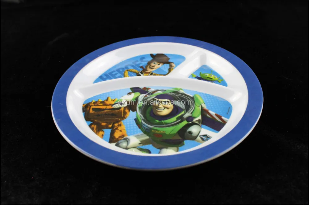 Hot Selling Christmas Gift Melamine Kids Dinner Plate