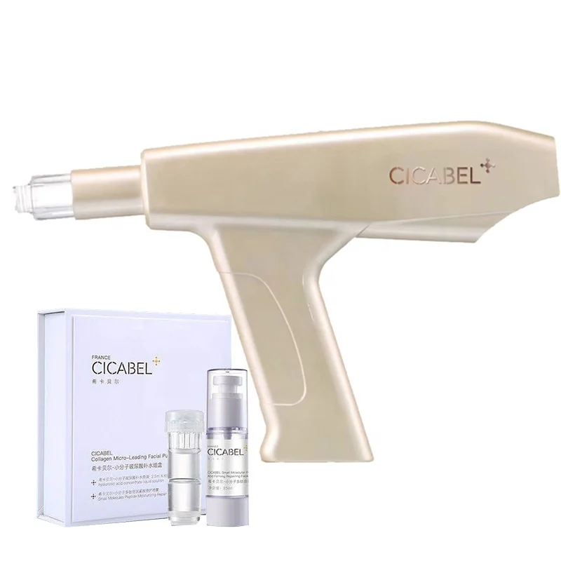 

CICABEL new investmen project needle free injection mesotherapy meso gun machine nano skin care products, Transparent