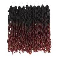

Wave Gypsy Style Goddess Locs Crochet Hair Extensions Crochet Braids Ombre Braiding Hair Synthetic Bulk