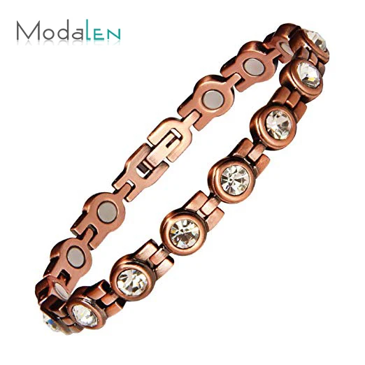 

Modalen Women Health Jewelry Custom Copper ion balance Magnetic Therapy Bracelet, Customized color