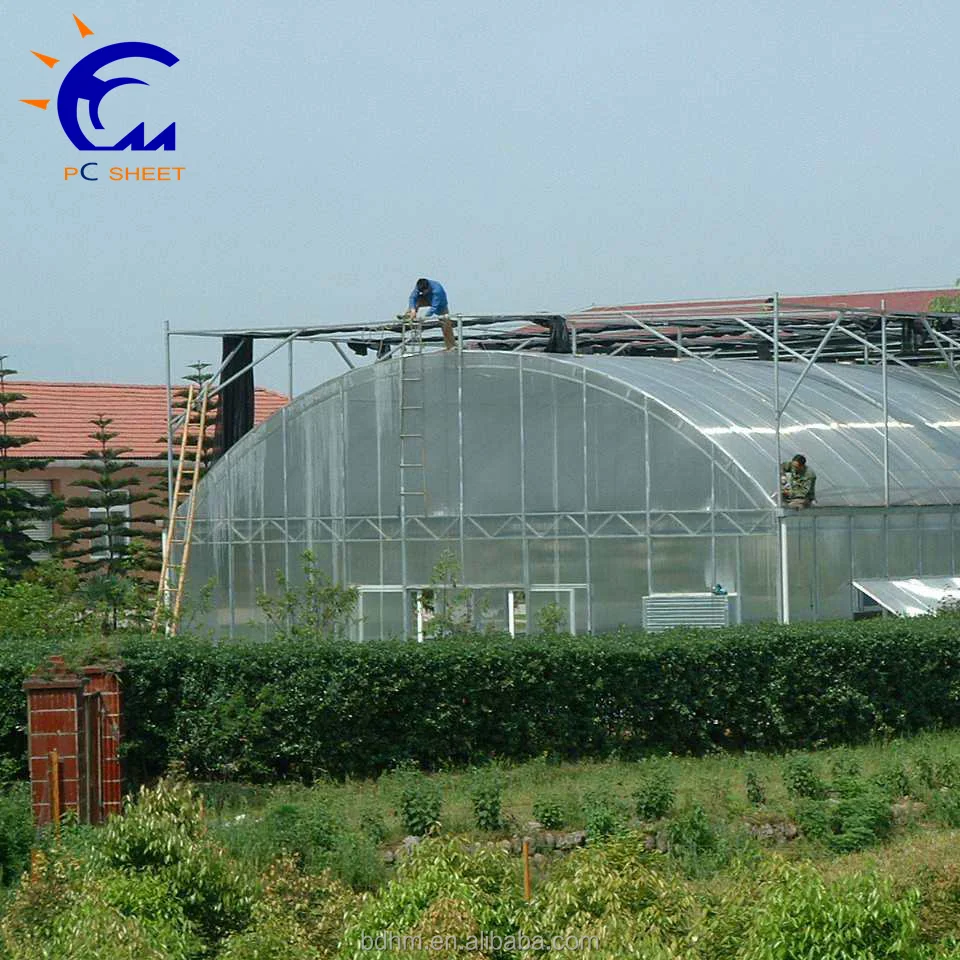 
One stop gardens greenhouse parts with automatic window opener & polycarbonate plastic sheeting 