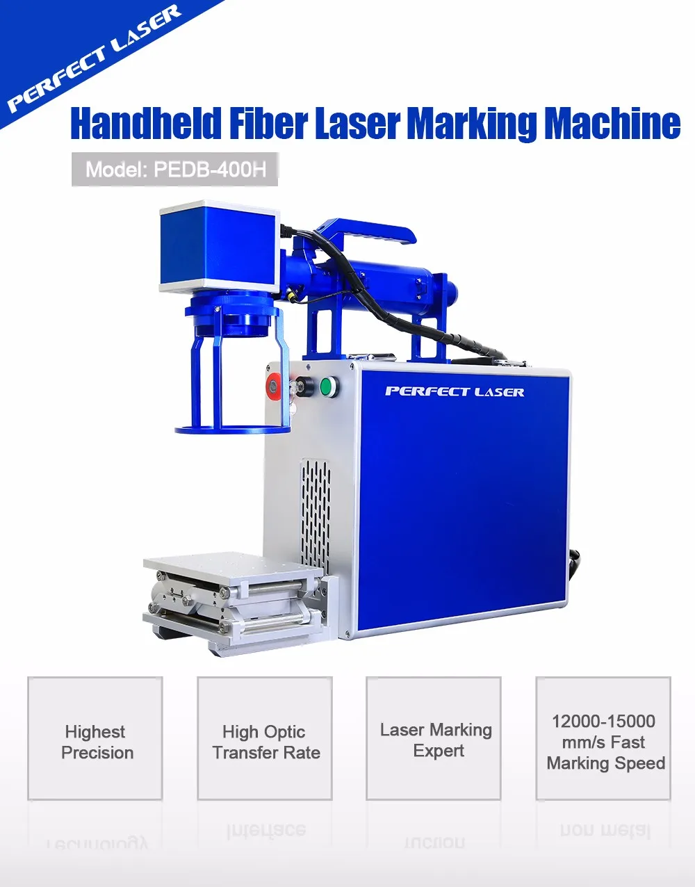 10w 20w 30w Portable Handheld Fiber Laser Engraver   Laser Printer 