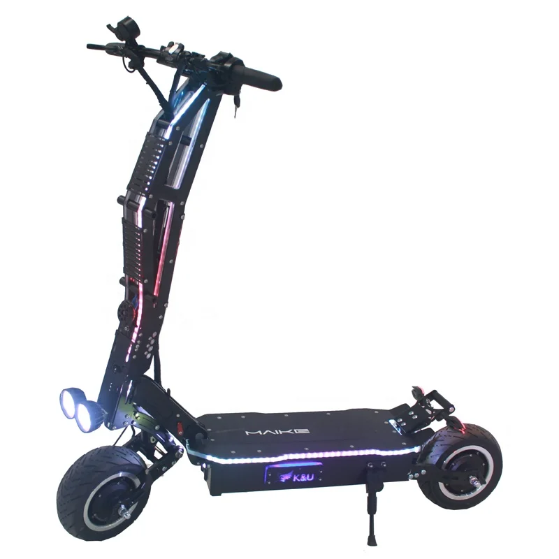 

MAIKE SGT 5000W adult dual motor 60V off road electric scooter with A5 air suspension, Black;red;gold