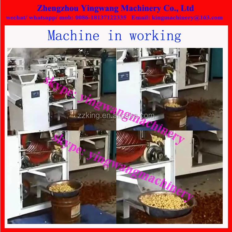 Wet Way Blanch Soybean Peanut Peeling Machine / Automatic Peanut Almond