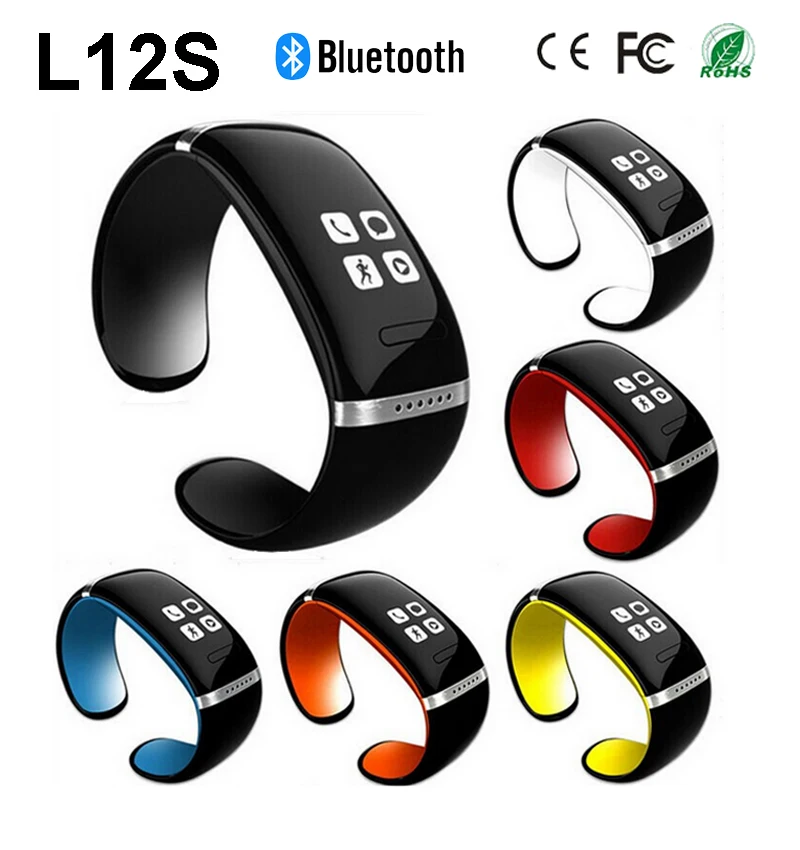 

L12S Bluetooth Smart Bracelet Calls Time SMS Message Music Pedometer Caller Remind Wristwatch Band DgCUk7AG49