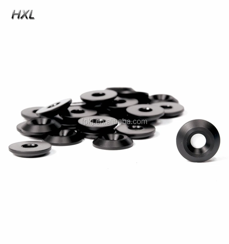 Custom Various Types Black Pom Delrin Flat Inside Hexagonal Hole Washer