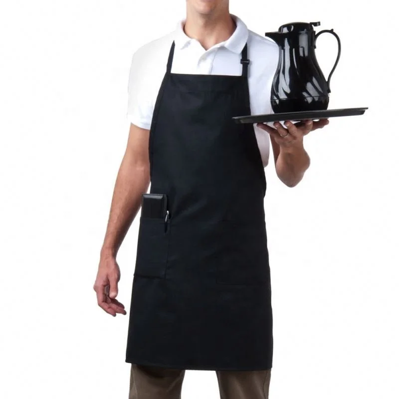 white cooking apron