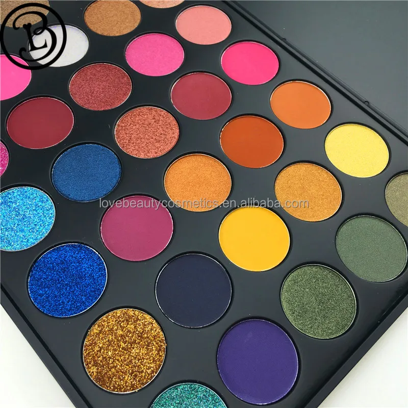 
Eyeshadow manufacturer wholesales 35 colors pigmented eyeshadow palette 