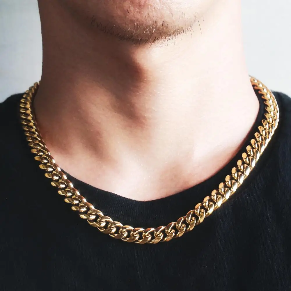Цепочки золотые на шее у мужчин
