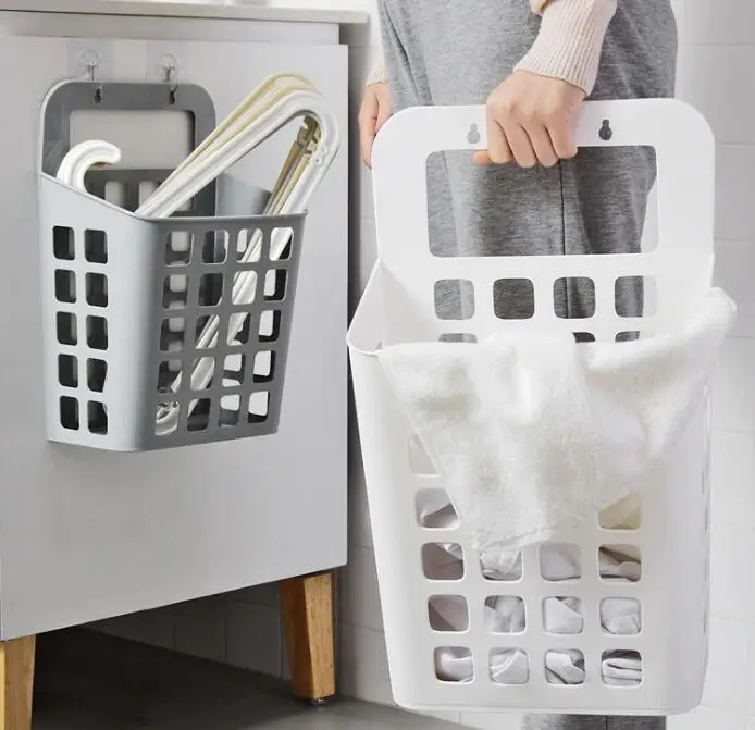 

K70 Laundry Basket Wall Hang Clothes Storage Bag Toys Organizer Home Sundries Storage Barrel