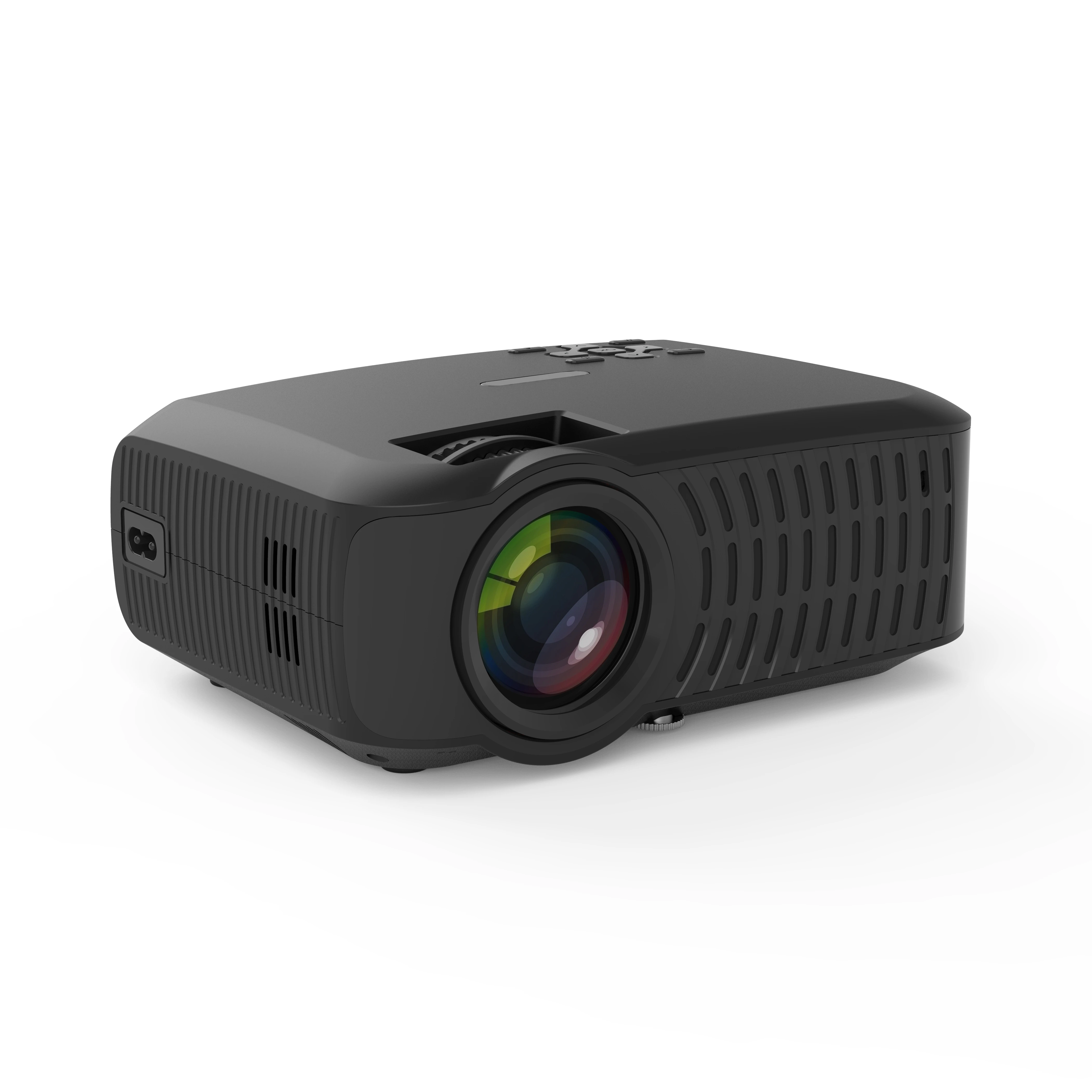 

2019 Anxin projector hd AN06 2200 lumens 4.3inch Lcd 720p mini projector 1280*768p native resolution mini wifi projector, Black/white/mix